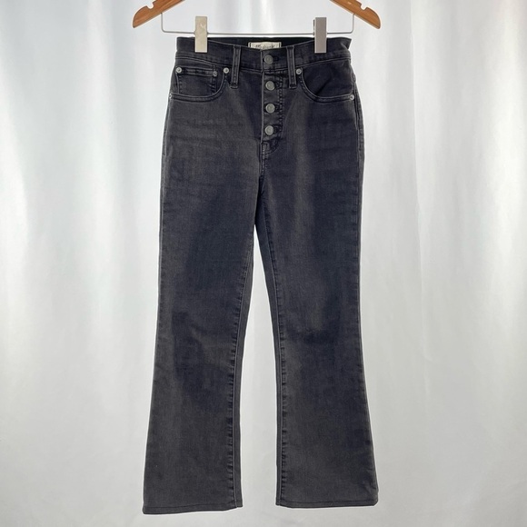 Madewell Cali Demi-Boot Jeans in Bellspring Wash: Button-Front Edition Size 23 - Picture 4 of 10
